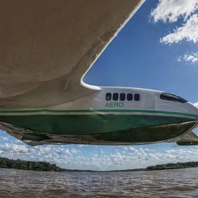 Barco voador chega a 150 km/h para encurtar viagens na Amazônia