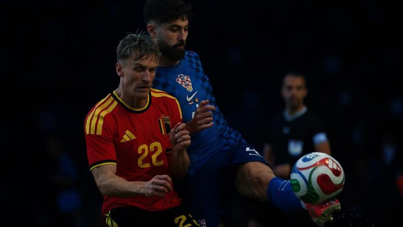 Amistoso entre Bélgica e Croácia antes da Copa do Mundo (Foto: MARKO PERKOV / AFP)