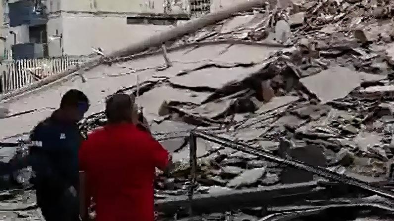 Imagens de destruição após o terremoto circulam nas redes sociais