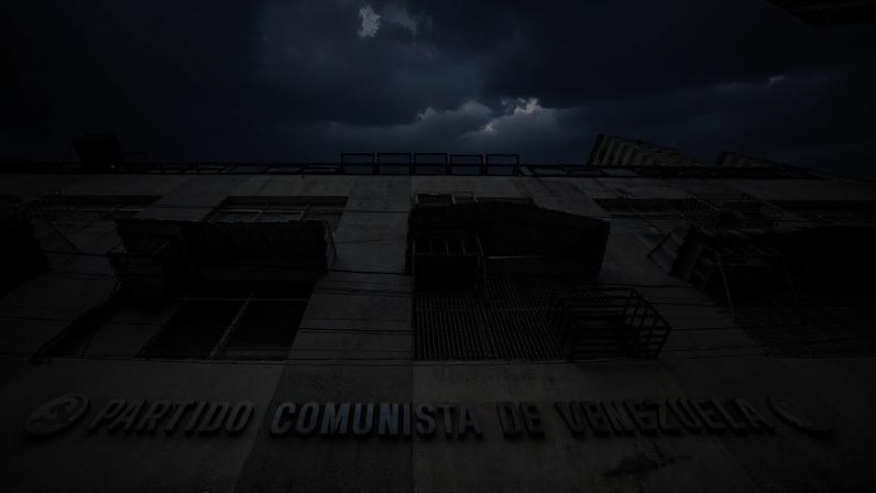 Fachada do prédio do partido comunista da Venezuela em Caracas. (Foto: Miguel Gutierrez/EFE)