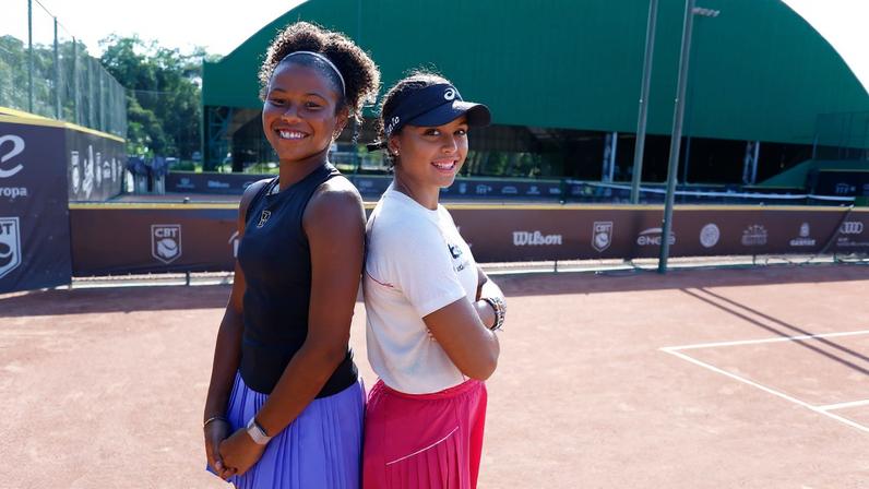 Victoria Barros e Naná Silva se enfrentam na final do Banana Bowl — Foto: Luiz Candido/CBT