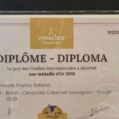 Vinícola de Colombo conquista ouro duplo em premiação internacional de vinhos