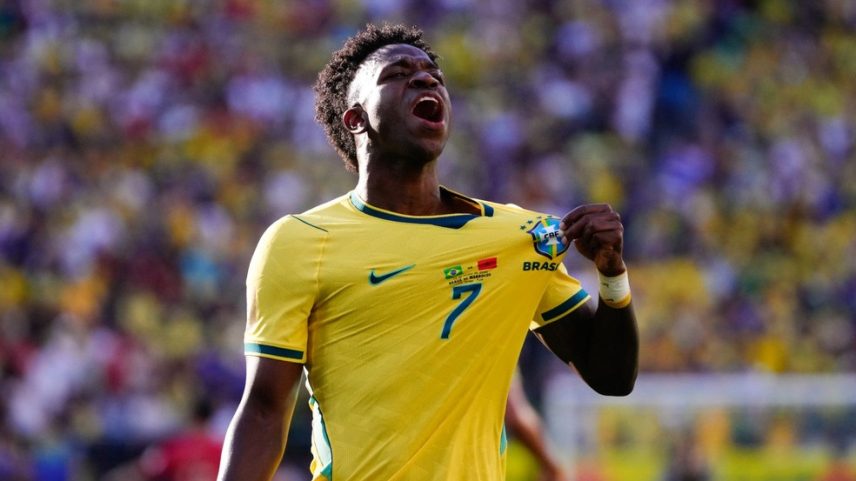 Vini Jr Vinicius Junior gol Brasil Seleção Copa do Mundo Marrocos — Foto: Getty Images