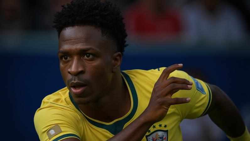Vinícius Júnior celebra gol na Copa do Mundo