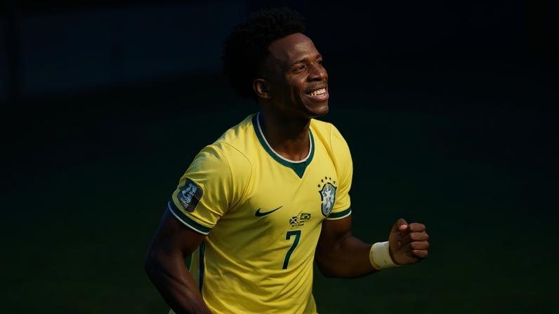 Vinícius Júnior celebra gol na Copa do Mundo 2026