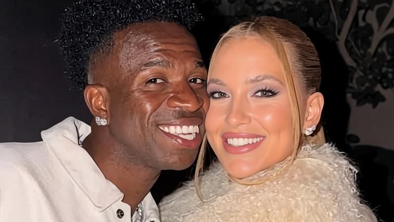 Virginia assistiu ao gol de Vinicius durante o Domingão hoje