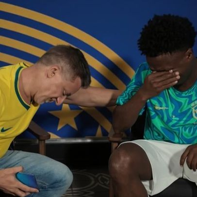 Vini Jr chora com recado da avó e defende lei com seu nome