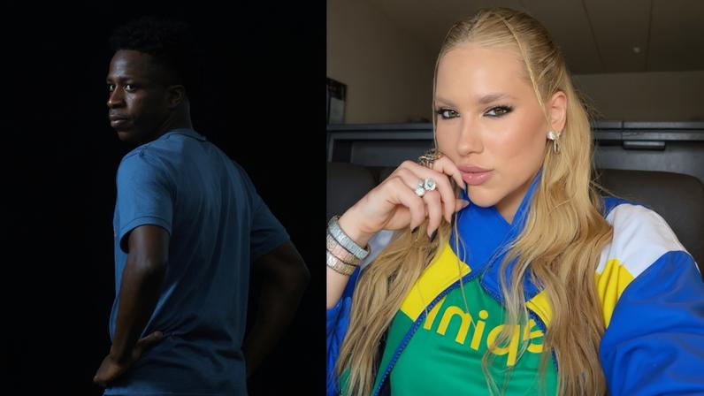 Com Virginia no estádio, Vini Jr. acena para arquibanca e agita a web