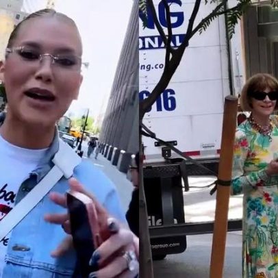 Virginia encontra Anna Wintour em Nova York e admite não saber pronunciar o nome da jornalista