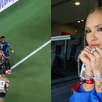 Virginia se empolga e quase marca gol contra Vini Jr