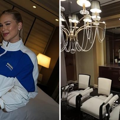 Virginia exibe quarto luxuoso em hotel nos EUA: é como um apartamento