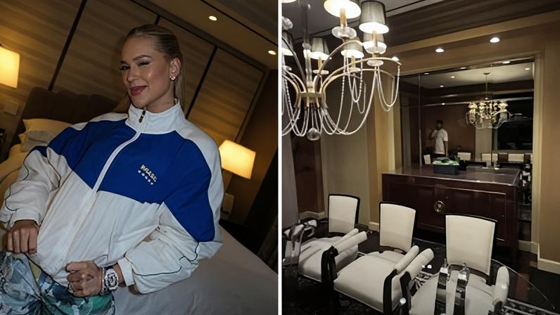 Virginia exibe quarto luxuoso em hotel nos EUA: é como um apartamento