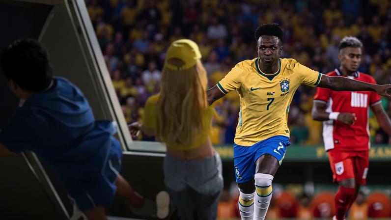 Vídeo: veja a reação de Virginia ao gol de Vini Jr. no jogo do Brasil