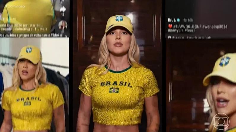 A Globo usou a dinâmica do 'scrolling' (rolagem de tela) na edição do episódio de estreia de Virginia no 'Domingão'