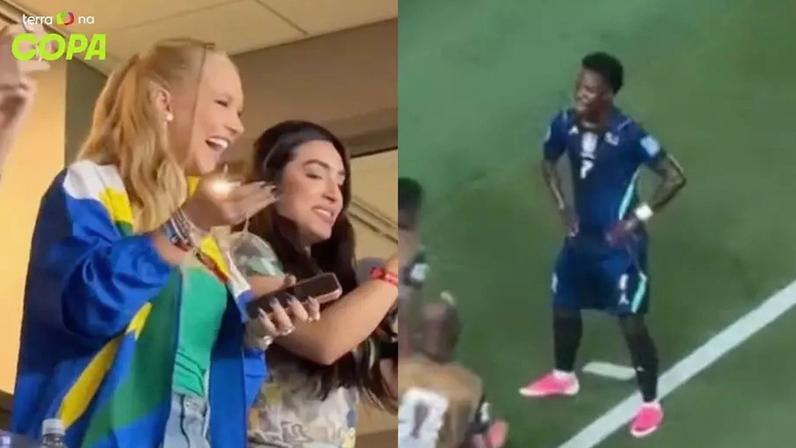 Jornalista registra reação de Virginia ao gol de Vini Jr. contra o Haiti