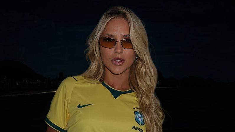 Influenciadora esteve presente no Maracanã para amistoso entre Brasil e Panamá