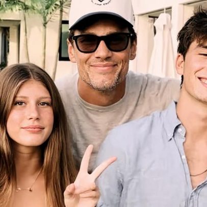 Ex de Gisele publica foto com filhos; detalhe na caçula chama atenção