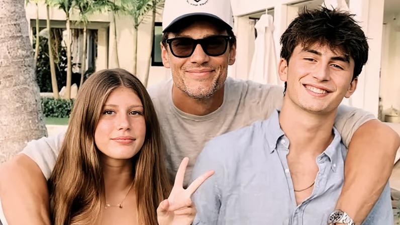 Ex de Gisele publica foto com filhos; detalhe na caçula chama atenção