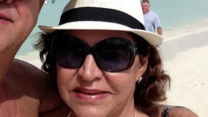 Maria da Glória Pereira da Silva Fávaro, de Ituverava, SP, morreu após cair de escada de avião durante desembarque — Foto: Reprodução/EPTV
