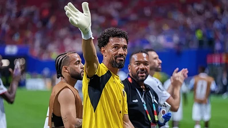 Vozinha, goleiro de Cabo Verde, após o jogo contra a Espanha, válido pela primeira rodada da Copa do Mundo