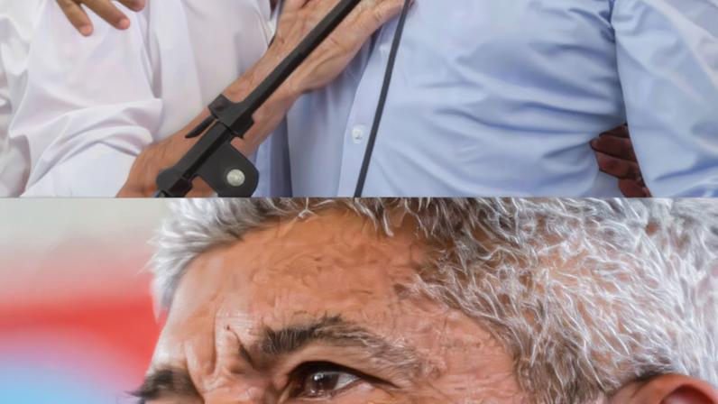 Na imagem, Jerônimo e Wagner abraçados durante evento na Bahia