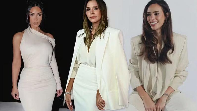 Kim Kardashian, Victoria Beckham e Bruna Biancardi — Foto: Reprodução e Getty Images