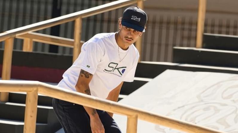 Wallace Gabriel foi o melhor brasileiro na final masculina da etapa de Roma da Copa do Mundo de skate street