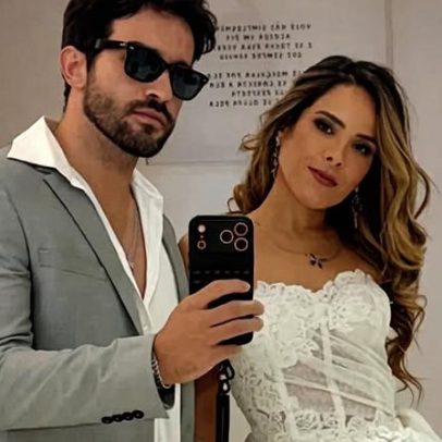 Wanessa posa com o namorado em clima de Copa do Mundo