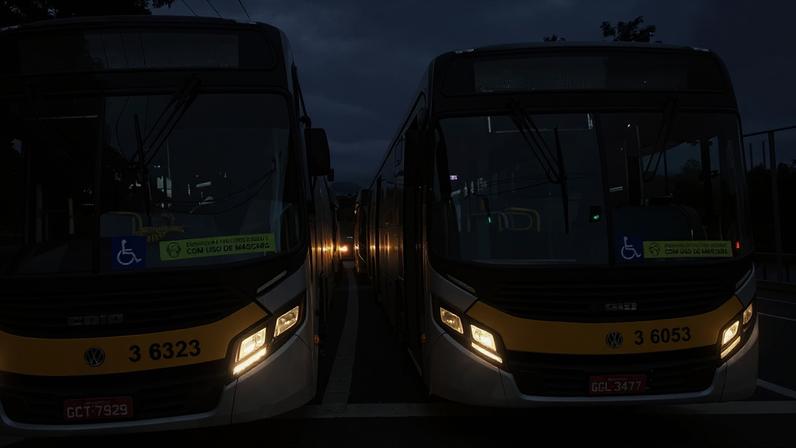 Ônibus da Transunião; foto de 2022 — Foto: Abraão Cruz/TV Globo