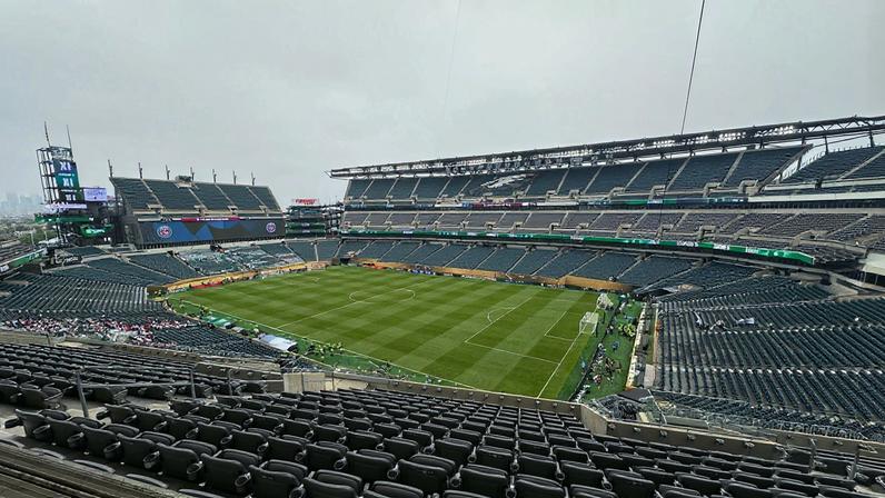 Estádio Lincoln Financial Field, local que recebe Costa do Marfim x Equador — Foto: ge
