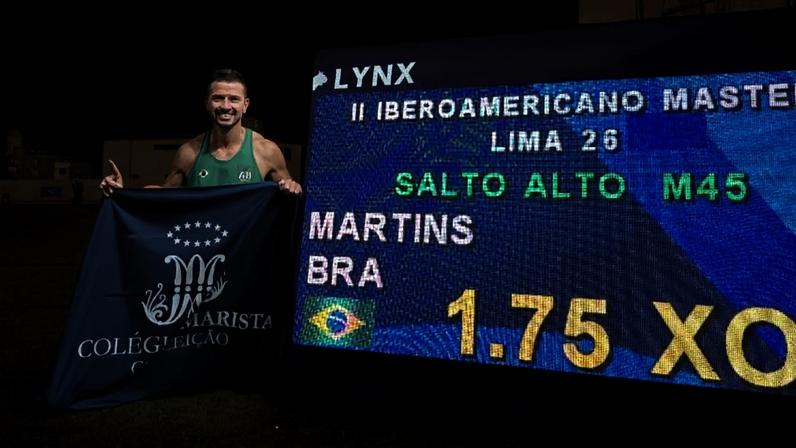 Anderson Fell venceu a prova de salto em altura no Ibero-Americano de Atletismo em Lima, no Peru