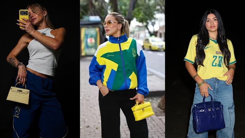 Bolsas de grifes das esposas e namoradas dos jogadores da Seleção Brasileira — Foto: Reprodução/Instagram
