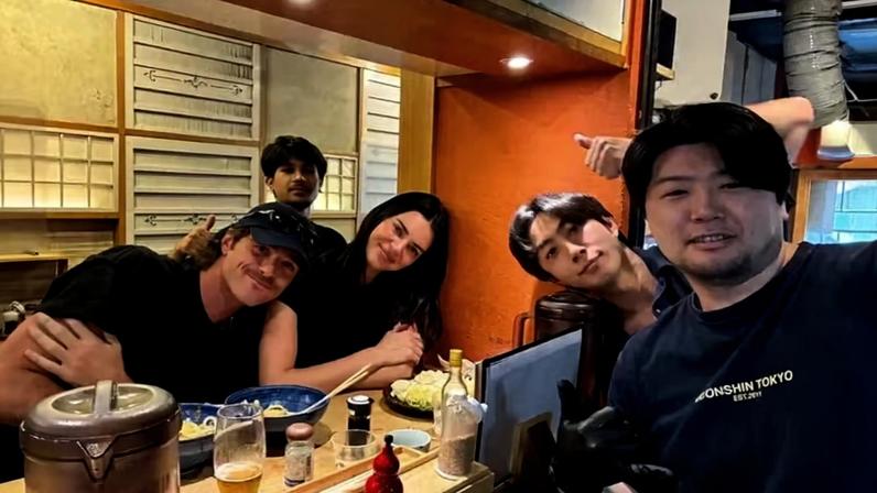 Kendall Jenner e Jacob Elordi em Tóquio — Foto: Reprodução/Instagram