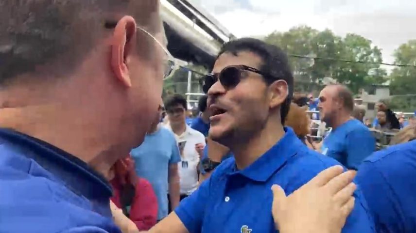 O advogado-geral da União, Jorge Messias, na Marcha para Jesus, em São Paulo — Foto: Cristiane Agostine/Valor