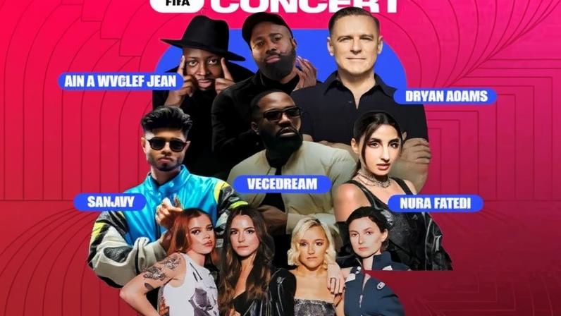 14 artistas vão participar de apresentações simultâneas nos três países sede na véspera da abertura da Copa — Foto: Reprodução/Redes Sociais