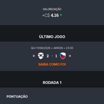 Meia sul-coreano é Craque do Cartola no dia 1 da Copa do Mundo