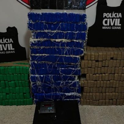 Caminhão vindo do Paraguai é interceptado com 318 kg de maconha em Belo Horizonte