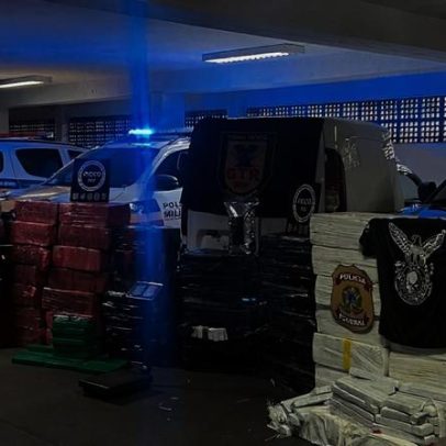 PF apreende quase 2 toneladas de maconha dentro de carro em MG