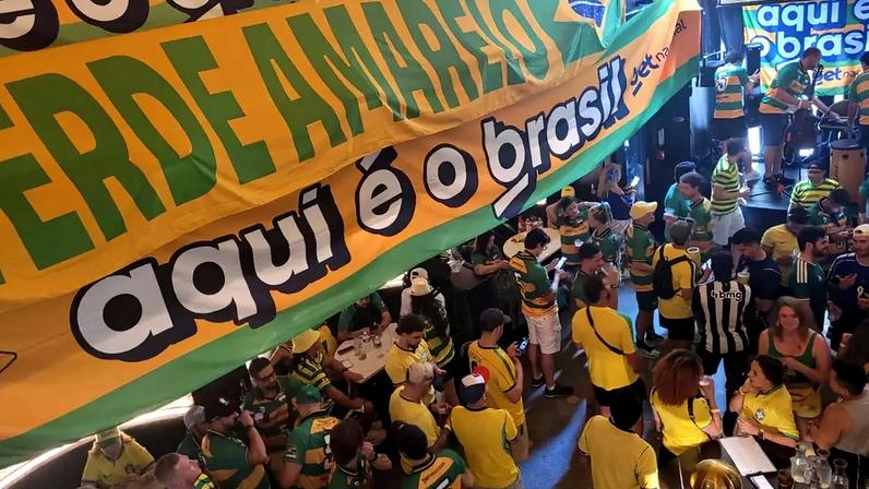 Torcida brasileira está reunida em Nova York