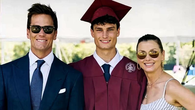 Tom Brady, Bridget Moynahan e o filho deles, Jack — Foto: Reprodução/Instagram
