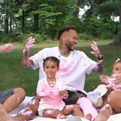Filha de Neymar com Amanda Kimberlly fica de fora da revelação do novo bebê