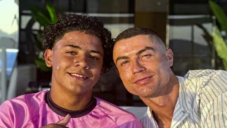 Cristiano Ronaldo parabeniza o filho pelo aniversário de 16 anos — Foto: Instagram/Reprodução