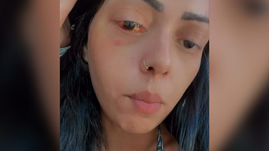 Glenielle Lourenço agredida em Minas