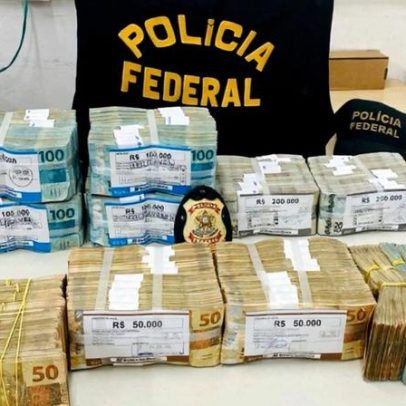 PF flagra suspeito com mochila recheada com R$ 1 milhão no Piauí