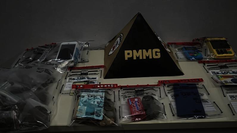 material do tráfico apreendido