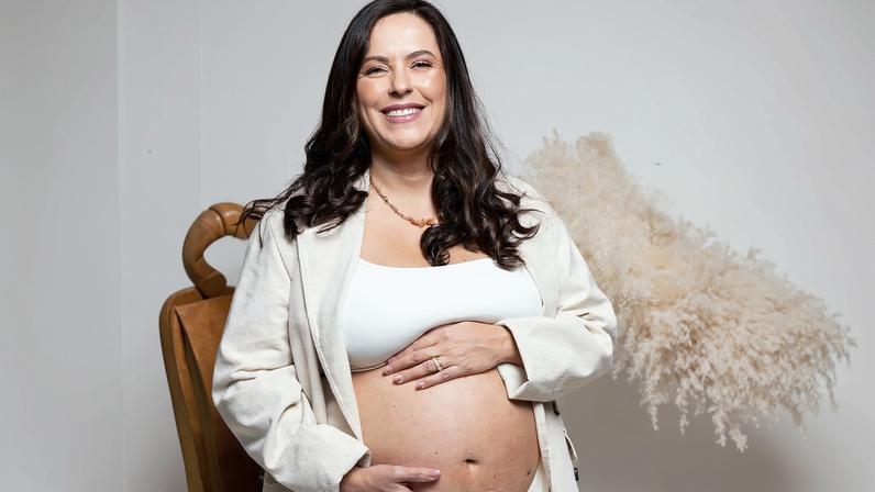 Germana Delage com o filho — Foto: Arquivo pessoal