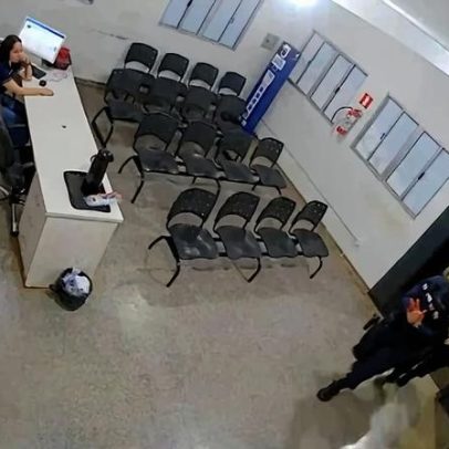 Câmeras registram PM chegando à UPA após ferimento grave no MT
