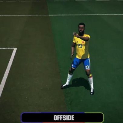 Gol da Colômbia contra Portugal é anulado por impedimento de ponta do pé