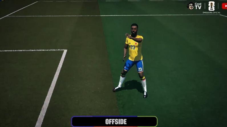 Gol da Colômbia foi anulado por causa da ponta do pé