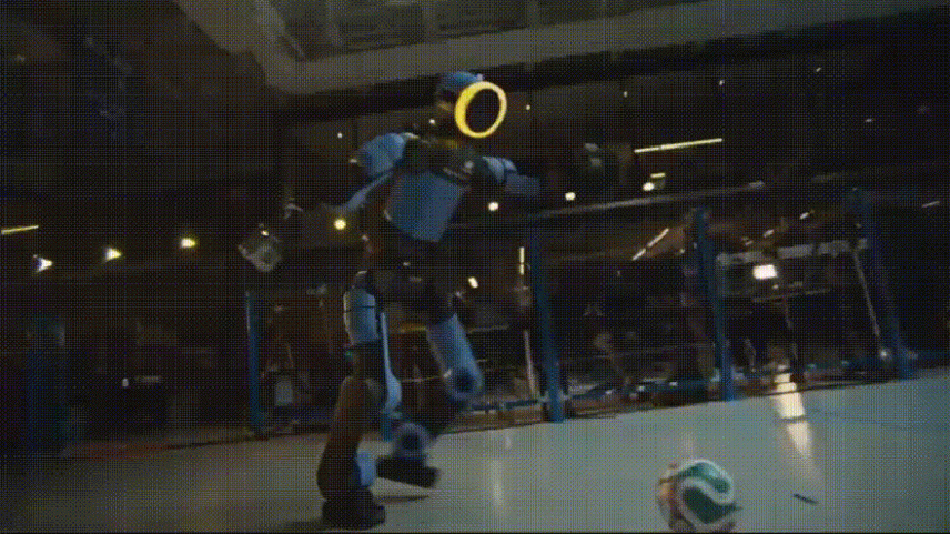 Gol de letra feito por robô humanoide Atlas, da Boston Dynamics